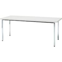 トラスコ中山 TRUSCO 会議用テーブル 1200X750XH700 角脚 下棚無し ホワイト TD1275W 1台