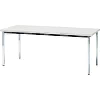 トラスコ中山 TRUSCO 会議用テーブル 1500X900XH700 角脚 下棚無し ホワイト TD1590W 1台