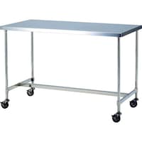 テックサス テックサス キャスター付ステンレス作業台 900x450 下部H型補強枠 CWTH9045D 1台