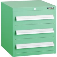 トラスコ中山 TRUSCO LVR型キャビネット 392X412XH420 引出3段 YG LVR424YG 1台