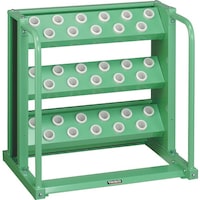 トラスコ中山 TRUSCO ツーリングラック BT・NT30兼用 33個収納 ヤンググリーン色 VTL311YG 1台