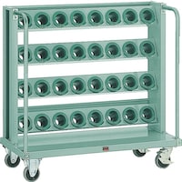 トラスコ中山 TRUSCO ツーリングワゴン BT・NT40兼用 40個収納 ロック付 ホワイト色 VTLW410AW 1台