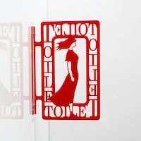 グリーンクロス グリーンクロス ツケレルン 1Wayピクトサイン(女子トイレ06) 赤 6300028552 1個