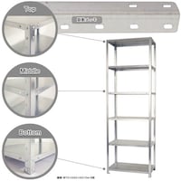 北島 北島 ボルト式棚 荷重40kg スマートラック 開放型 NSTR7466Z 6段 亜鉛メッキ 700×400×2100 NSTR7466Z 1台