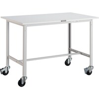 トラスコ中山 TRUSCO 軽荷重作業台(150kg)AE型 1200X750XH846 φ100キャスター付 ホワイト色 AE1200C100W 1台
