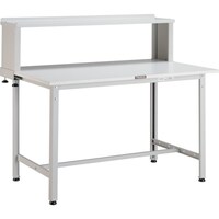 トラスコ中山 TRUSCO 軽荷重作業台(300kg)AE型 1200X750XH1044(全高) 上棚付 ホワイト色 AE1200YURBW 1台