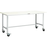 トラスコ中山 TRUSCO 軽荷重作業台(150kg)AE型 1800X900XH846 φ100キャスター付 ホワイト色 AE1809C100W 1台