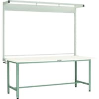 トラスコ中山 TRUSCO 軽荷重作業台(300kg)AE型 1800X900XH1948(全高) ツールハンガー付 グリーン色 AE1809THN 1台