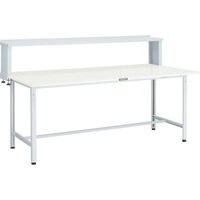 トラスコ中山 TRUSCO 軽荷重作業台(300kg)AE型 1800X900XH1044(全高) 上棚付 ホワイト色 AE1809YURBW 1台
