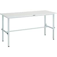 トラスコ中山 TRUSCO 軽荷重作業台高さ調節式(150kg)AEM型 1500X900XH650ー950 基本タイプ ホワイト色 AEM1509W 1台