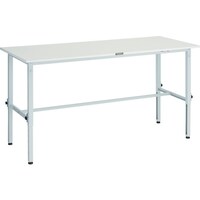 トラスコ中山 TRUSCO 軽荷重作業台高さ調節式(150kg)AEM型 1800X750XH650ー950 基本タイプ ホワイト色 AEM1800W 1台