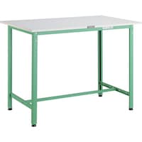 トラスコ中山 TRUSCO 軽荷重立作業台(300kg)HAE型 900X600XH900 基本タイプ ヤンググリーン色 HAE0960YG 1台