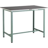 トラスコ中山 TRUSCO 軽荷重立作業台(300kg)HAE型 1200X600XH905 ゴムマット張り グリーン色 HAE1260G5 1台