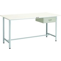 トラスコ中山 TRUSCO 軽荷重立作業台(300kg)HAE型 1800X900XH900 1段引出付 ホワイト色 HAE1809F1W 1台