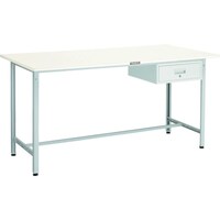 トラスコ中山 TRUSCO 軽荷重立作業台(300kg)HAE型 1800X600XH900 1段引出付 グリーン色 HAE1860F1W 1台
