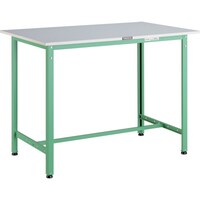 トラスコ中山 TRUSCO 軽荷重立作業台(300kg)HAE型 900X600XH900 基本タイプ ヤンググリーン色 HRAE0960YG 1台