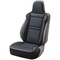 ボンフォーム BonForm カーシートカバー レーシングレザーフロント1(フリー) BK