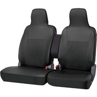 ボンフォーム BonForm カーシートカバー レザーマッチ軽ベンチフロントN BK