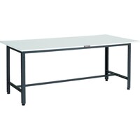 トラスコ中山 TRUSCO 軽荷重作業台(400kg)LEW型 1800X900XH740 基本タイプ ダークグレー色 LEWR1809 1台