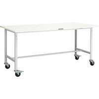 トラスコ中山 TRUSCO 軽荷重作業台(150kg)AE型 1800X900XH845 φ100キャスター付 ホワイト色 RAE1809C100W 1台