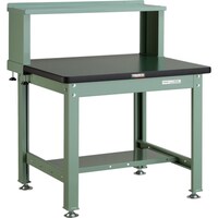 トラスコ中山 TRUSCO 中荷重作業台(2000kg)DW型 900X750XH1044(全高) 上棚付 グリーン色 RDW900YURB 1台
