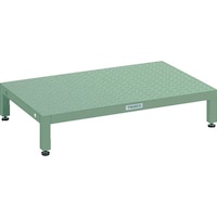 トラスコ中山 TRUSCO 高床用縞鋼板ステップ 600X600XH190ー220 UFSH0660S 1台