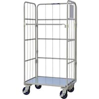 ワコーパレット ワコーパレット 床板スチール製カゴ車 850×600×1700 WK485 1台