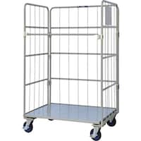ワコーパレット ワコーパレット 床板スチール製カゴ車 1100x800x1700 WK611 1台