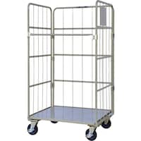 ワコーパレット ワコーパレット 床板スチール製カゴ車 950x800x1700 WK695 1台