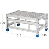 アルインコ住宅機器 アルインコ 作業台(天板エキスパンドメタルタイプ)1段 天板寸法600×400mm 高0.3m CSBE136S 1台
