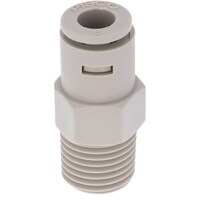 ニホンピスコ PISCO ケミカル継手 チューブ外径:6mm、ネジサイズ:R1/4 シールゴム材質:EPDM