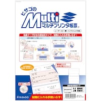 ヒサゴ HISAGO マルチプリンタ帳票 A4 裏地紋 2面 密封式 折ミシン入