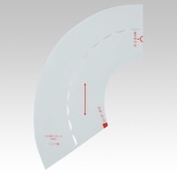 クロバー CLOVER 付け襟テンプレート 角襟 57386 1個