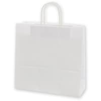 シモジマ スワン 手提げ紙袋 25チャームバッグ 3才 E 晒白無地 50枚入り