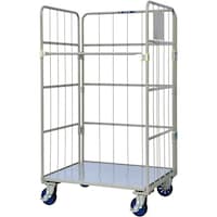 ワコーパレット ワコーパレット 床板スチール製カゴ車 1000x800x1700 WK610 1台