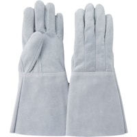 柏田製作所 柏田 牛クレスト5本指熔手 裏出し(薄手) 白 L