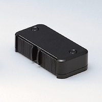 石黒製作所 プラパート シャッターカバーコンセント 黒 電源1口/LAN(中継)1口