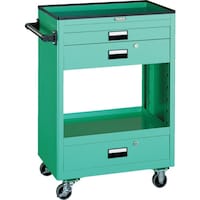 トラスコ中山 TRUSCO ツールワゴン 600X400 浅1深2引出付 ホワイト NTS612W 1台