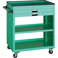 トラスコ中山 TRUSCO ツールワゴン 750X500 浅1深1引出付 ホワイト NTS720W 1台