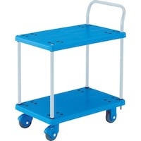 トラスコ中山 TRUSCO 樹脂台車 グランカート サイレント 2段片袖 800X535 TPX804 1台