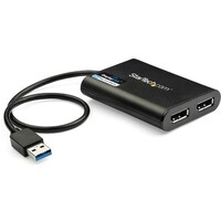 Startech StarTech ディスプレイアダプター/USBA 2x DP/USB 3.0/4K60Hz/BK USB32DP24K60 1箱(1個)