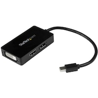 Startech StarTech ディスプレイアダプター/mDP DP, DVI, HDMI/15cmケーブル/BK MDP2DPDVHD 1袋(1個)