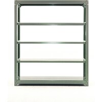 双福鋼器 中量ボルトレスラック 300kg 1500×1800×620 天地4段 単体 ライトグリーン MBL56M4SG 1台