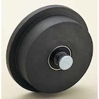 ヤボシ ヤボシ フジロイヤル重量戸車 L型(トロ型) 100mm 車のみ(枠付用芯棒セット付)