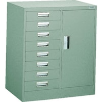 トラスコ中山 TRUSCO VR型キャビネット コンビ 767X500XH880 8段 グリーン色 VRCB8 1台