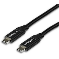 Startech StarTech USBケーブル/CC/2m/USB 2.0/480Mbps/5A/オス・オス/BK USB2C5C2M 1袋(1本)