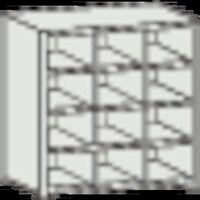 トラスコ中山 TRUSCO スチール製区分棚 KB型 コボレ止め付 889X264XH926 3列4段 KB3043 1台