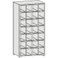 トラスコ中山 TRUSCO スチール製区分棚 KB型 コボレ止め付 889X264XH1802 4列7段 KB4070 1台