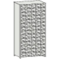 トラスコ中山 TRUSCO スチール製区分棚 KB型 コボレ止め付 W875×D250×H1800 5列14段 KB5140 1台