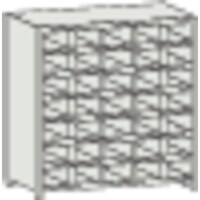 トラスコ中山 TRUSCO スチール製区分棚 KA型 コボレ止め付 889X214XH927 5列7段 KA5073 1台